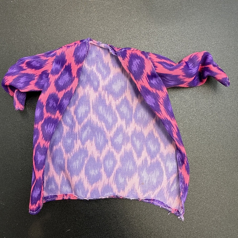 1980s Barbie and The Rockers Concert Fashions #‎ 1166 Pink Purple Leopard Jacket